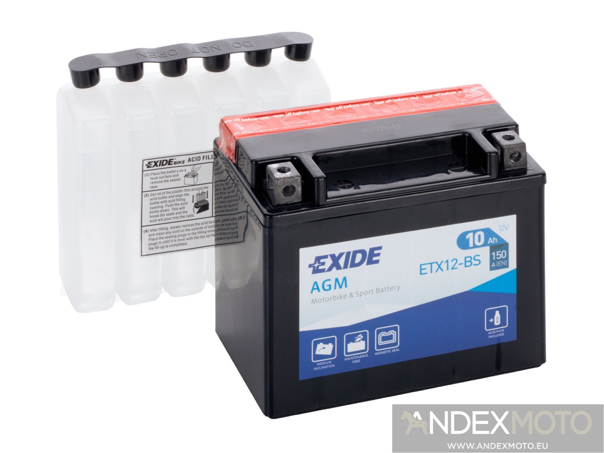 Akumulator Exide YTX12 BS Akumulatory Motocyklowe EXIDE