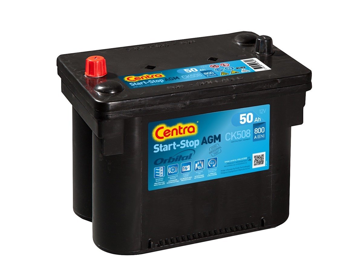 Battery 12V  58Ah EXIDE START-STOP AGM EK508