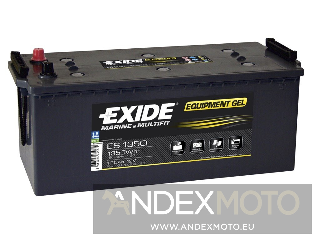 Akumulator 12V 120Ah EXIDE EQUIPMENT GEL ES1350