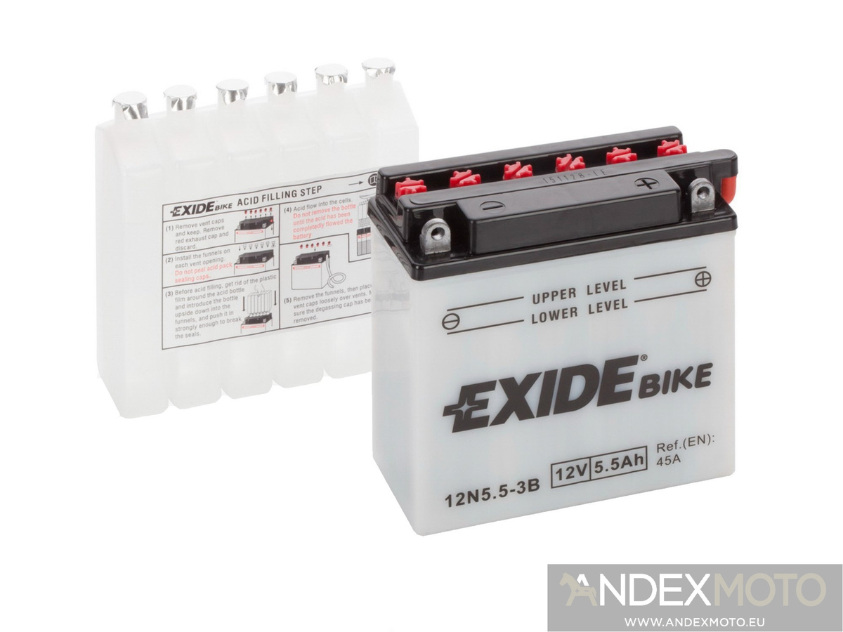 Akumulator EXIDE 12N5,5-3B 12V 5,5Ah