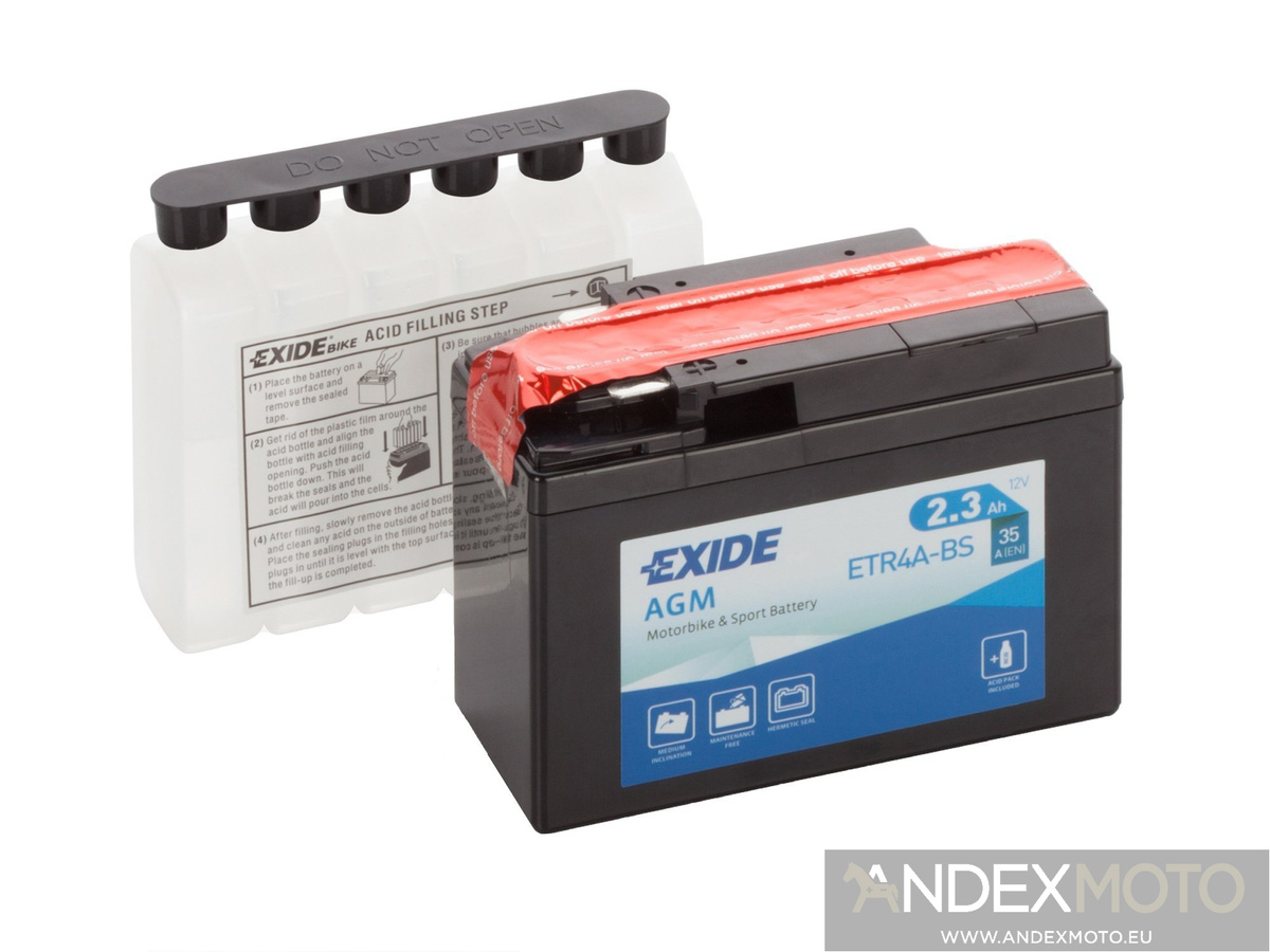 Battery 12V   2,3Ah YTR4A-BS EXIDE 