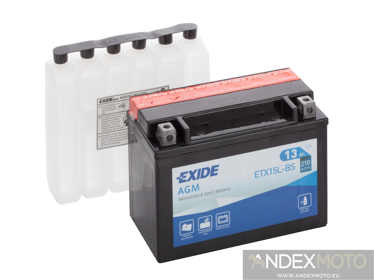 Akumulator EXIDE ETX15L-BS YTX15L-BS CBTX15L- 13Ah