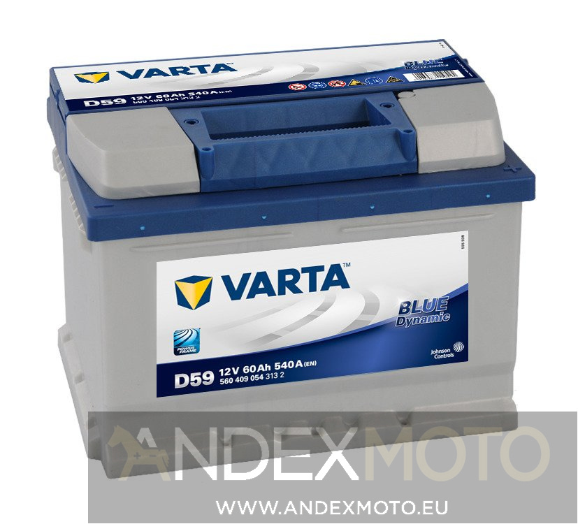 Akumulator 12V 60Ah D59 VARTA Blue