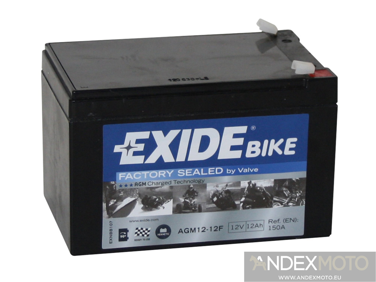 Battery 12V  12Ah AGM12-12F EXIDE 