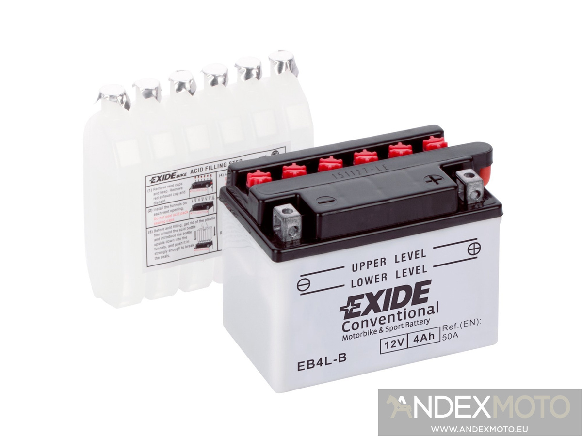 Battery 12V 4 Ah YB4L-B EXIDE 