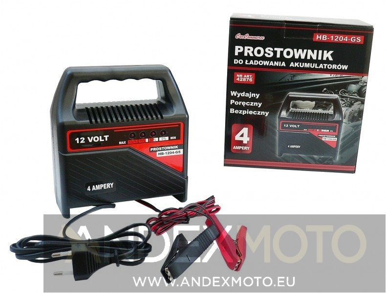 Prostownik 12V 4A HB-1204