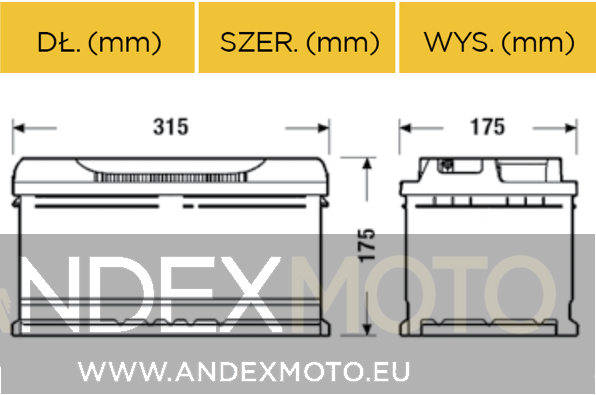 Akumulator 75Ah START-STOP EFB CL752 E46 S5E10